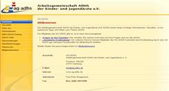 Desktop Screenshot of ag-adhs.de